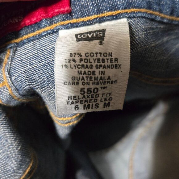NWT Vintage  Levi Strauss & Co. 550 Women's Misses Medium Relaxed Fit Jeans Size - Picture 8 of 8